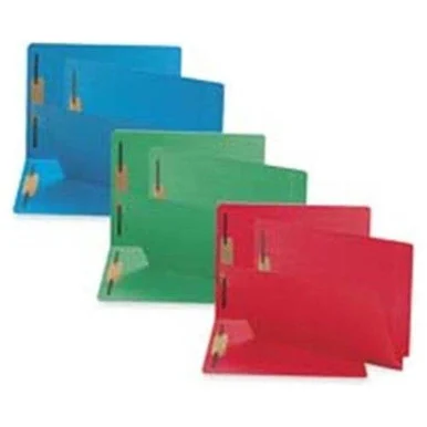 Sparco Colored End Tab Fastener Folder - Letter - 8.50" X 11" - 2 Fastener - Blue - 50 / Box (SP17242)