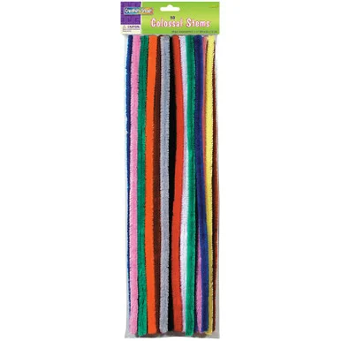 Chenillekraft Colossal Stems - 19.5" X 0.6" - 50 / Bag - Assorted (7180-01)