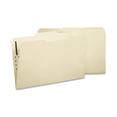 Sparco Fastener Folder - Legal - 8.50" X 14" - 1 Fastener - 1/3 Tab Cut - Top Tab Location - Manila - 50 / Box (SP17230)