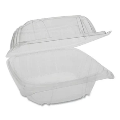 Pactive YCI821600000 Sensation Smartlock Clear Hinged Lid Containers, 5.74 X 5.95 X 3.1, Clear, 500/carton