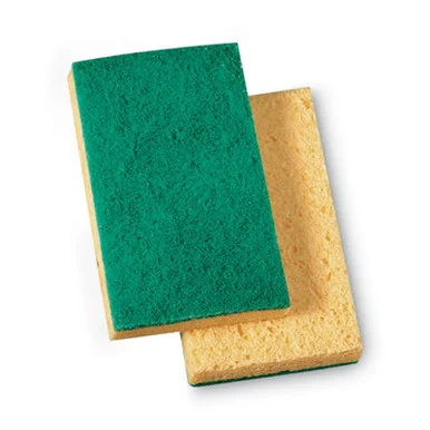 3m 19428 Niagara Medium Duty Scrubbing Sponge 74n, 3.6 X 6, 1" Thick, Yellow/green, 20/carton