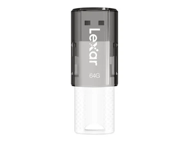 Lexar LJDS060064G-BNBNU 64gb Jumpdrive S60 Usb 2.0 Flash Drive W/ Cap White/black