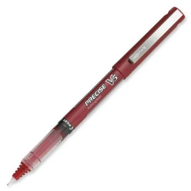 Pilot Precise V5 Pen - Fine Pen Point Type - 0.5 Mm Pen Point Size - Red Ink - Red Barrel - 12 / Dozen (35336_40)