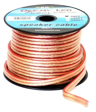 Deejay LED TBH12AWG50 12ga 50ft Speaker Wire Spool
