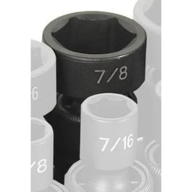 Grey Pneumatic 1028U 3/8" Drive X 7/8" Standard Universal Socket