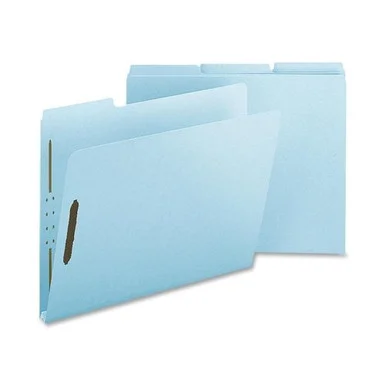 Sparco Pressboard Fastener Folder - Letter - 8.50" X 11" - Pressboard - Light Blue - 25 / Box (SP17241)
