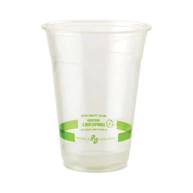 World Centric CPCS20 Clear Cold Cups, 20 Oz, Clear, 1,000/carton