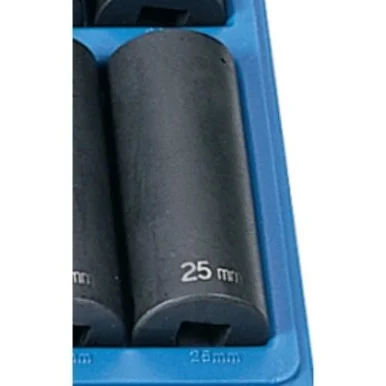 Grey Pneumatic 2025MD 1/2" Drive Metric Deep Impact Socket - 25mm