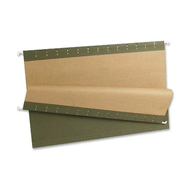 Pendaflex Essentials Standard Green Hanging Folders - Legal - 8.50" X 14" - 1/3 Tab Cut - Standard Green - 25 / Box (ESS81621)