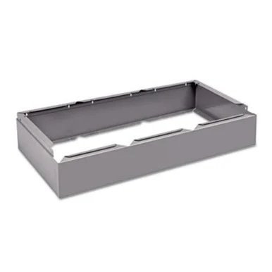 Tennsco CLB3618MG Three Wide Closed Locker Base, 36w X 18d X 6h, Medium Gray