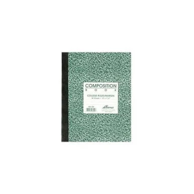 Oxford College Rule Composition Notebook - 80 Sheet - College Ruled - 7.88" X 10" - 1 Each - White Paper Black Cover (AMP26252)