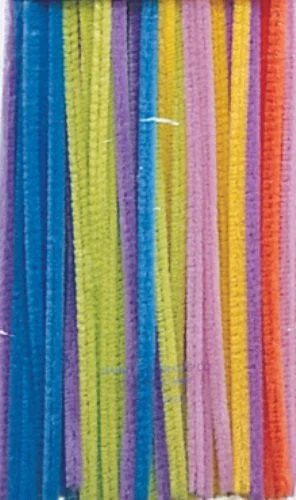 Chenillekraft Jumbo Chenille Neon Pipe Cleaners - 12" X 0.25"236.22 Mil - 100 / Pack - Neon (7110-04)