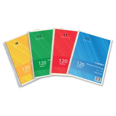 Sparco Wire Bound College Ruled Notebook (83254bd)