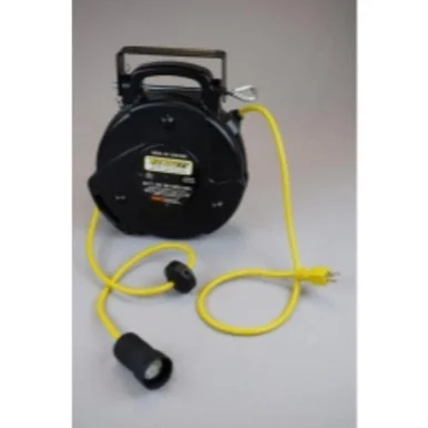 General Manufacturing 2200-3027 Saftlite By General Manufacturing Mid Size Power Supply Reel 15 Amp 40 Foot 12/3 Cord Single Outlet With Boot
