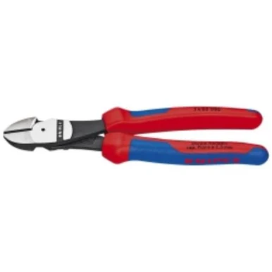 Knipex 7402200 8 In. High Leverage Diagonal Cutters With Comfort Grip