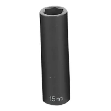 Grey Pneumatic 2015MD 1/2" Drive Metric Deep Impact Socket 15mm