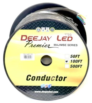 Deejayled TBH148C100 Djl 14ga 8 Conductor 100ft Jacketed Wire - Deejay led