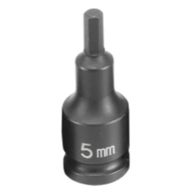 Grey Pneumatic 1905M 3/8" Drive Metric Hex Driver Impact Socket 5mm