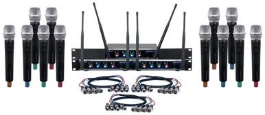 Vocopro HYBRIDACAPELLA12 12-Channel UHF Digital Hybrid Wireless Microphone System