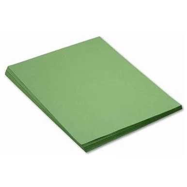 Pacon Sunworks Groundwood Construction Paper - 24" X 18" - Holiday Green (8017)