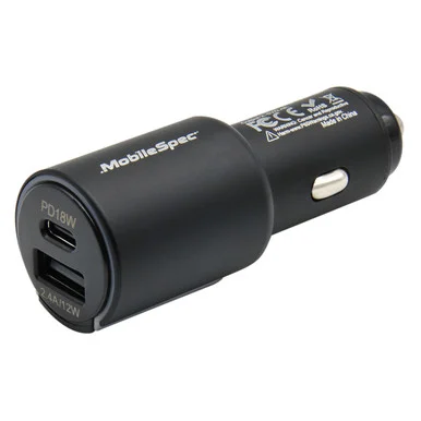 Mobilespec Bulk MB01402 Ms Dual Dc Charger 18w/12w