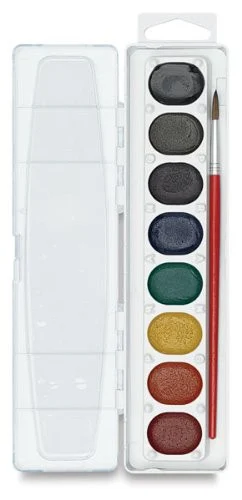 Dixon Watercolor Set - 0.10 Fl Oz - 8/set - Assorted (DIX80525)