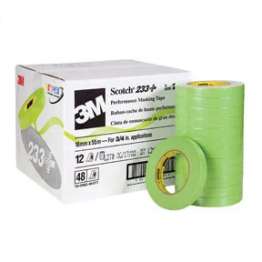 3m 3M-26334CS 3/4" Scotch Performance Green Masking Tape 233+