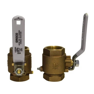 Groco IBV-375 3/8" Npt Bronze In-line Ball Valve