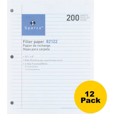 Sparco 3HP Notebook Filler Paper (82122bd)