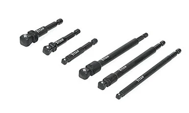Titan 49036 Tool 6-piece Impact Wobble Adapter Set