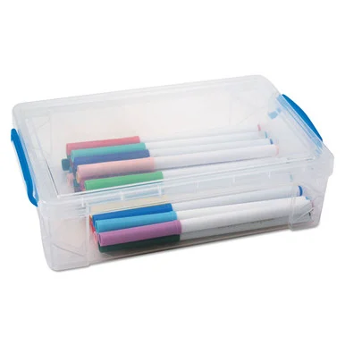 Advantus Clear Large Pencil Box (avt-37539)