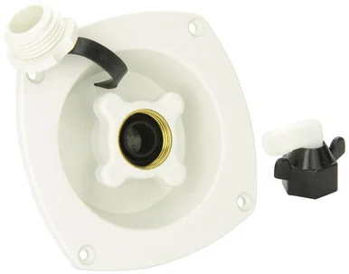 Shurflo 16520912 Pressure Reducing City Water Entry - Wall Mount - Gel White