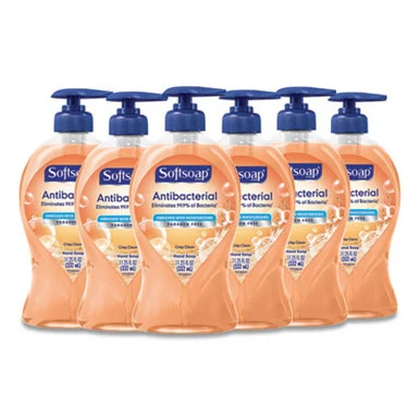 Colgate 44571 Antibacterial Hand Soap, Crisp Clean, 11.25 Oz Pump Bottle, 6/carton