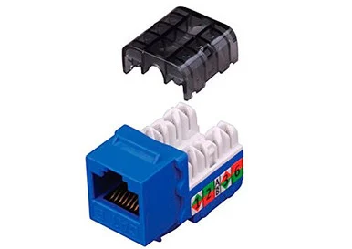 Vanco 820815 Category 6 90 Degree Keystone Insert 8 Conductor Black