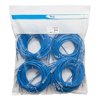ICC CAT6 Clear Boot Patch Cord - 1 ft Category 6 Network Cable for Network Device (ICPCSF01BL)