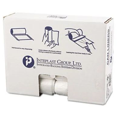 Integrated Bagging Systems S303713N High-density Can Liner, 30 X 37, 30gal, 13mic, Clear, 25/roll, 20 Rolls/carton
