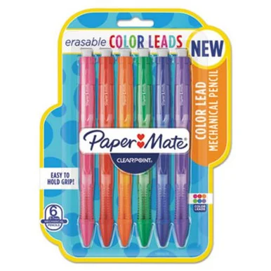 Sanford 1984678 Clearpoint Color Mechanical Pencils, Assorted, School Grade, 6/pack