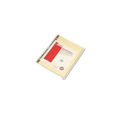 Universal Office Products 20861 Extended Insert Indexes, Clear 5-tab, Letter, Buff, 24 Sets/box