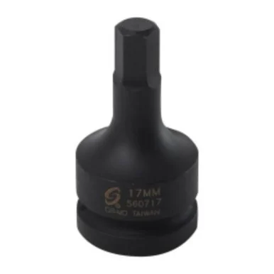 Sunex 560717 Tools 1 In. Drive 17 Mm Hex Drive Impact Socket