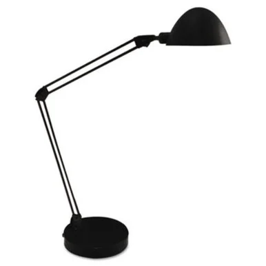 Ledu Led Desk And Task Lamp - 24" Height - 5 W Led Bulb - Adjustable Arm, Handle - 310 Lumens - Plastic - Desk Mountable - Black (l9142bk)