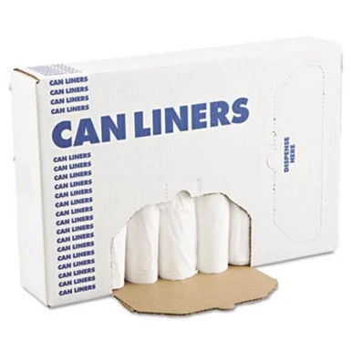 Boardwalk 2432EXH Eh-grade Can Liners, 24 X 32, 12-16gal, .4mil, White, 25/roll, 20 Rolls/carton