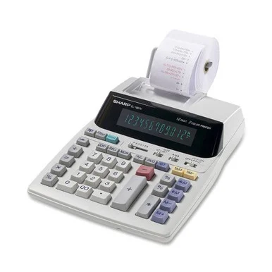 Sharp Printing Calculator - 12 Character(s) - Fluorescent - Power Adapter (sharp El1850v) (el1801v) (el-1850v)