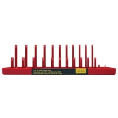 K Tool International KTI72471 1/4 In. Drive Sae Fractional Socket Holder, Red