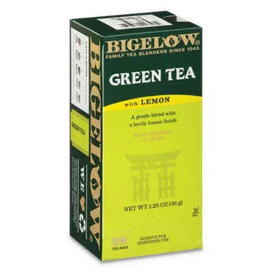Bigelow Tea RCB10346 Green Tea With Lemon, Lemon, 0.34 Lbs, 28/box