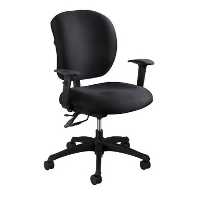 Safco Alday 24/7 Task Chair - Polyester Black Seat - Plastic - Frame - 26" X 26" X 38" Overall Dimension (3391BL)