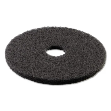 Boardwalk 4016BLA Standard 16-inch Diameter Stripping Floor Pads, Black