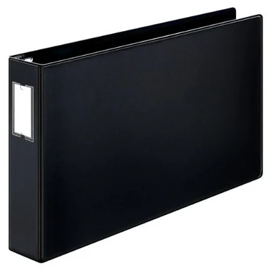 Cardinal Easyopen 11" X 17", Locking Slant-d Ring Binder - Tabloid - 11" X 17" - 525 Sheet Capacity - 3 X D-ring Fastener - 2" Binder Fastener Capacity - Vinyl - Black - 1 Each (CRD12132)