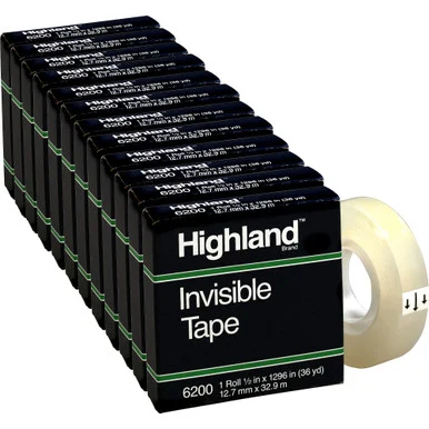 Highland Matte-finish Invisible Tape (6200121296bx)