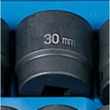 Grey Pneumatic 2030M 1/2" Drive Standard Metric Impact Socket - 30mm