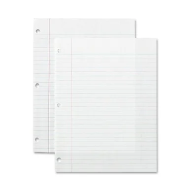 Sparco Standard White Filler Paper - 200 Sheet - 16 Lb - Wide Ruled - 8" X 10.50" - 200 / Pack - White Paper (SPR82122)